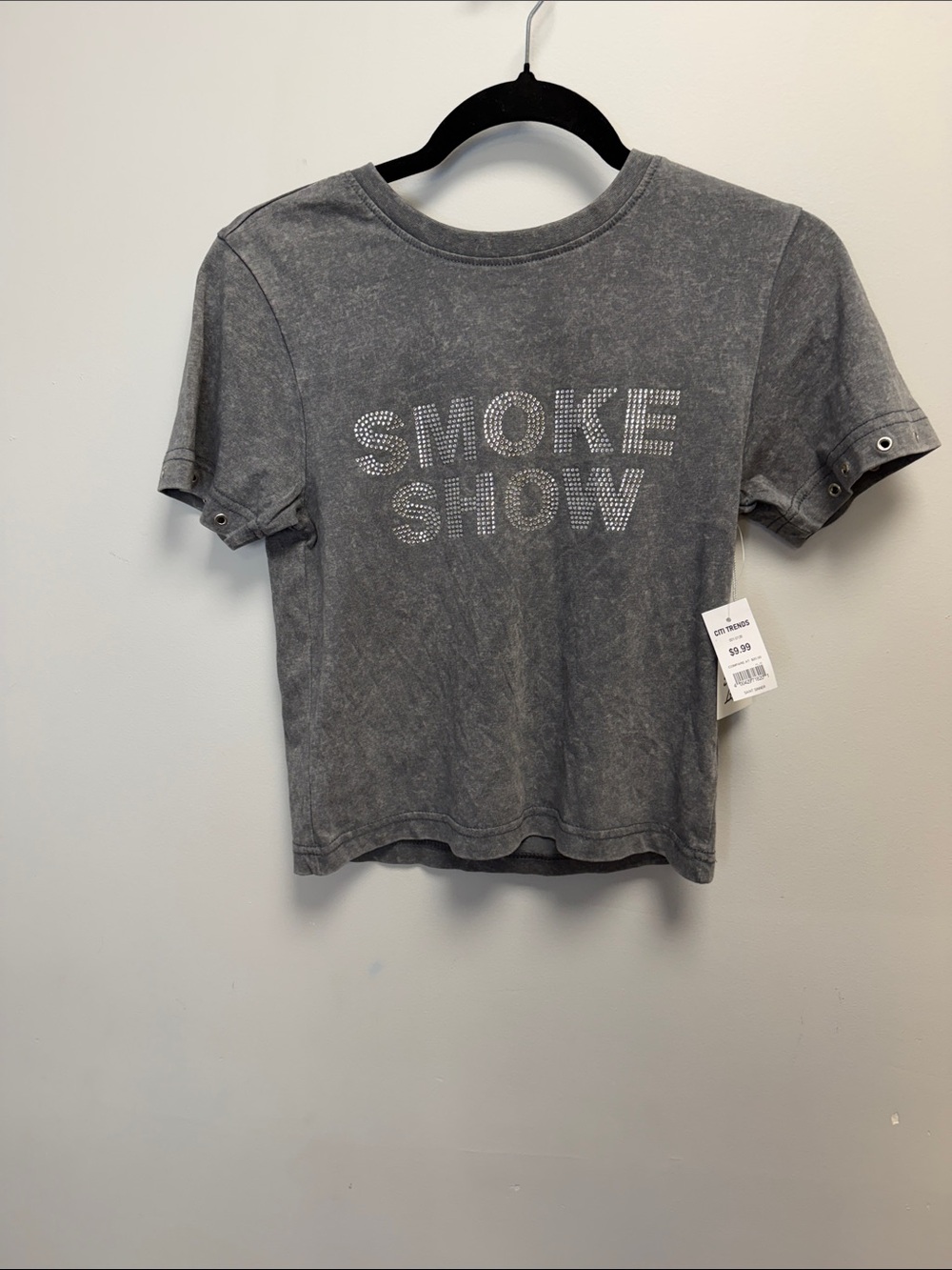 SAVAGE LEIGH | Smoke Show Grey Graphic Tee